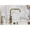 Kingston Brass Bridge Kitchen Faucet with Brass Sprayer, Polished Brass KS8282CKLBS - alternate 5