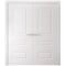 Sartodoors Interior Double Doors 60 x 80 inches, BASIC 9233 White, Wood Interior Solid Panel Frame, Closet B BASIC9233DD-SKIN-60 - alternate 1