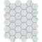 Emser Tile Elegan Series Porcelain Mosaic Tile, 13 in L Tile, 11 in W Tile, Pressed Edge, Calacata, 20PK W95ELEGCA1113MH2M - alternate 1