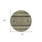 Homeroots 8' Taupe Beige And Ivory Round Southwestern Washable Indoor Outdoor Area Rug 582868 - alternate 2
