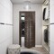 Sartodoors Sliding Closet Bi-fold Doors, Planum 0020 Chocolate Ash, Sturdy Tracks Moldings Trims Hardware Set,  PLANUM0020BF-CA-48 x 80 (2* 24x80) - alternate 4