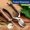 Kings County Tools Bypass Pruning Shears for Gardening Forged Carbon Steel Spring Loaded Shears Trimming Gardening Tool GW67C02-04 - alternate 2