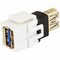 Monoprice KEYSTONE JACK - USB 3 A F TO A F COUPLER 7836 - alternate 2