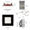 Nuwatt 4 Inch 2 Hour Black Square Fire Rated Recessed Lighting Canless LED Lights 2700K-5000K, 900LM, 6PK NW-P-SQDL-4-12W-5CT-FR-BLK-6P - alternate 4