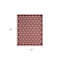 Homeroots 5' X 7' Brick Red And Ivory Geometric Indoor Outdoor Area Rug 572649 - alternate 4