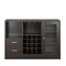 Homeroots 47in Espresso Solid Wood Frame With Five Shelves And Two Drawers 374285 - alternate 1