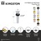 Kingston Brass Brass Push Pop-Up Drain with Overflow, Antique Copper KB810AC - alternate 2