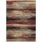 Homeroots 9' X 12' Brown Beige And Burgundy Abstract Washable Indoor Outdoor Area Rug 612531 - alternate 4