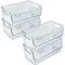 Azar Displays Stackable Wide Pantry Storage Bin Clear Organizer, 4PK 556756-4PK - alternate 1
