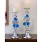 Homeroots Set Of Two Silver and Blue Bling Tabletop Pillar Candle Holders, 2PK 468337 - alternate 3
