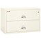 Fireking 2 Drawer, 1 Hr Fire & Impact Rated, 44" Wide Lateral Ivory White 2-4422-CIW - alternate 1