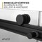 Anzzi Stellar 51 to 54 in. x 76 in. Sliding Frameless Shower Door in Matte Black with Tempered Clear Glass SD-FRLS05903MB - alternate 2
