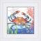 Homeroots Oceana Crab White Framed Print Wall Art 525148 - alternate 1