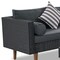 Homeroots Two Piece Outdoor Black Wicker Sectional Seating Group with Black Cushions 625676 - alternate 5