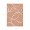 Homeroots 9' X 12' Salmon And Ivory Abstract Washable Indoor Outdoor Area Rug 597521 - alternate 5