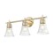 Z-Lite Belle 3-Light Vanity, 24 in W, Modern Gold 7519-3V-MGLD - alternate 4