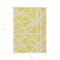 Homeroots 5' X 8' Yellow And Linen Geometric Washable Indoor Outdoor Area Rug 600499 - alternate 3