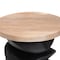 Bali & Pari Ziva End Table with Petrified Wood Top - Pedestal Accent Side Table for Living Room or Entryway 269-14667-ZORO - alternate 4