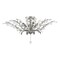 Jonathan Y Elisana 26" 4-Light Contemporary Bohemian Iron/Acrylic LED Semi Flush Mount, Silver Gray/Clear JYL9550A - alternate 6