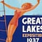 Homeroots 9" X 12" Great Lakes 1937 Vintage Travel Poster Wall Art 394295 - alternate 2