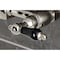 Kingston Brass Two-Handle Wall Mount Bridge Kitchen Faucet, Polished Nickel KS1266PKL - alternate 2