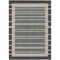 Homeroots 10' X 14' Black And Beige Striped Washable Indoor Outdoor Area Rug 610461 - alternate 6