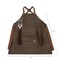 Picnic Time Family Of Brands BBQ Apron with Tools & Bottle Opener, Khaki Green with Brown Accents 636-89-140-000-0 - alternate 2