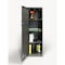 Space Solutions 14.25 in W SOHO Storage Cabinets, Charcoal 22600 - alternate 4