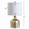 Jonathan Y Gemma 19" Glass Bell LED Table Lamp, Gold JYL1036A - alternate 5