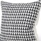Homeroots 22" Cream And Black Geometric Linen Throw Pillow Cover with Embroidery 608203 - alternate 2