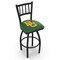 Holland Bar Stool Co 25" Blk Wrinkle Baylor Swivel Bar Stool, Jailhouse Back L01825Baylor - alternate 1