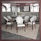 Leisuremod Opaline Series Elegant Wooden Dining Chair in Black Velvet and White, 2PK OC24BLW2 - alternate 3