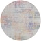 Homeroots 8' Ivory Orange And Blush Round Abstract Washable Indoor Outdoor Area Rug 588752 - alternate 5