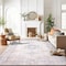 World Rug Gallery Vintage Bohemian Machine Washable Non Slip Area Rug 9 ft x 12 ft Beige 6024BEIGE9X12 - alternate 2