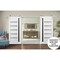 Sartodoors Sturdy Double Barn Door with White 60x84 (2* 30x84) Solid Core Modern Interior QUADRO4588DB-S-WS-6084 - alternate 3