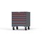 Strong Hold 6 drawer cabinet - (1x 2in, 3x 3in, 2x 4in) - Red accents - Keyed Alike S3036-PCAAS-0601DS - alternate 3