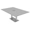 Skutchi Designs Rectangle Conference Table With Power Unit, 48 in W, 84 in L, Grey HAR-REC-48X84-DOU-U779-ESIL - alternate 1