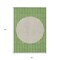 Homeroots 3' X 5' Green And Gray Striped Washable Indoor Outdoor Area Rug 597157 - alternate 3