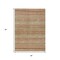 Homeroots 3' X 5' Terra Cotta And Rust Striped Washable Indoor Outdoor Area Rug 615386 - alternate 5