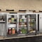 Koolmore 3 Door Stainless Steel Back Bar Cooler Counter Height Glass Door Refrigerator BC-3DSW-SS - alternate 4