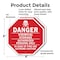 Signmission Danger Chemical Storage Authorized, 6 inch X 6 inch, Plastic Sign, 2PK OC-P-2PACK-6-34 - alternate 4