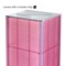 Azar Displays Four-Sided Pegboard Tower Floor Display, Rotating Wheeled Base, 16 in W x 67 in H, Pink 700407-PNK - alternate 4