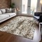 Homeroots 5' X 8' Brown And Ivory Abstract Washable Indoor Outdoor Area Rug 612606 - alternate 4