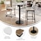 Flash Furniture 31.25" RND Tabletop, Seamless Surface Technology, White Faux Marble, 18" Round Black Bar Height Base ST-RD31-WHMAR-TR18B-GG - alternate 4