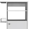 Homeroots White 24in Rolling Kitchen Cart With Storage 477879 - alternate 5
