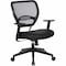 Office Star 5500 Dillon Back & Seat Managers Chair - Black Seat Color - Vinyl Seat Material - Black Back Color 5500DR107 - alternate 1