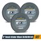 Powertec Aluminum Oxide Bench Grinding Wheel 8 in 36/60/80 Grit, 1 in Thick 5/8 in Arbor, 3PK 15531 - alternate 1