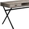 Homeroots 47" Taupe and Black Computer Desk With Two Drawers 333546 - alternate 2