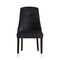 Homeroots Set of Two Tufted Black and Espresso Upholstered Velvet Dining Side Chairs 543537 - alternate 5