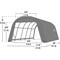 Shelterlogic ShelterCoat 12 x 20 x 8 ft Green Wind And Snow Rated Garage Round 71342 - alternate 6